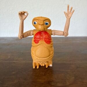 LJN ET Extra Terrestrial 4" Action Figure Extending Neck Toy 1982 Jointed Arms